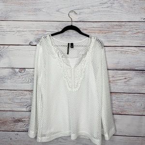 Skye's the Limit Mesh top with Camisole attached